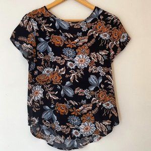 H&M Floral Short Sleeve Blouse - LIKE NEW